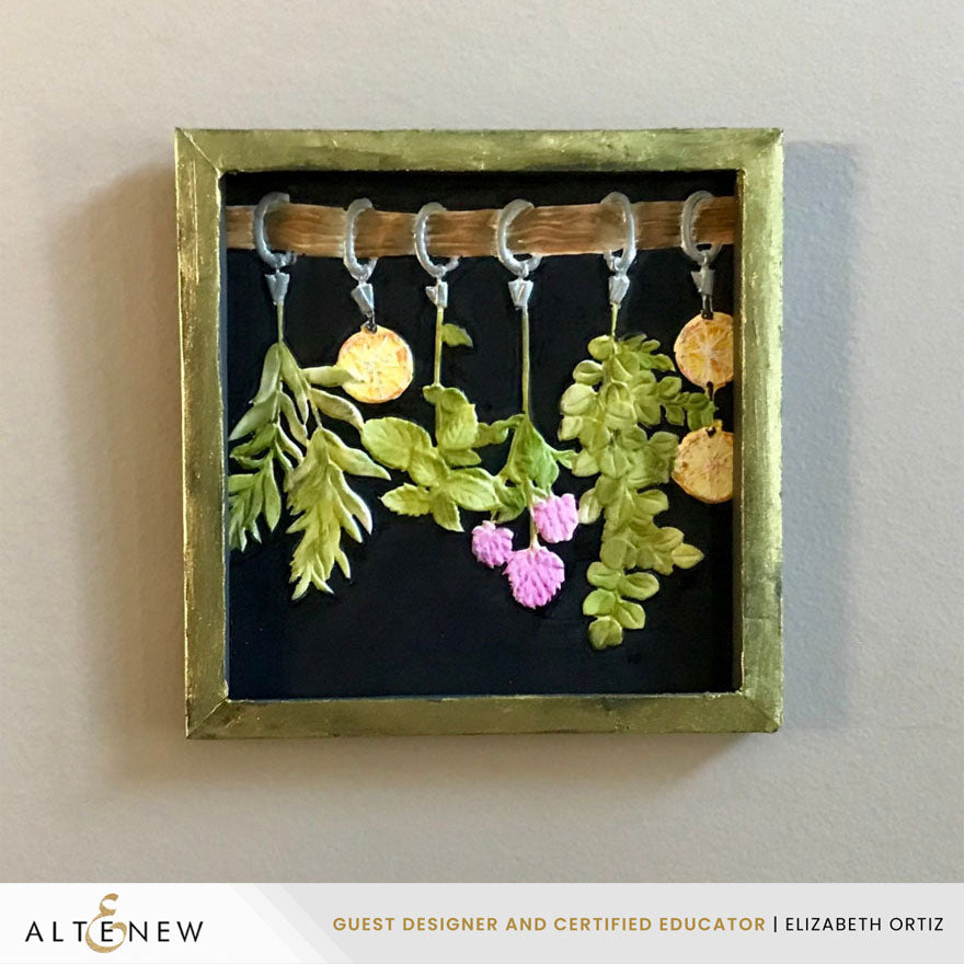 Altenew Love Preserved 3D Embossing Folder alt11218 framed fruit