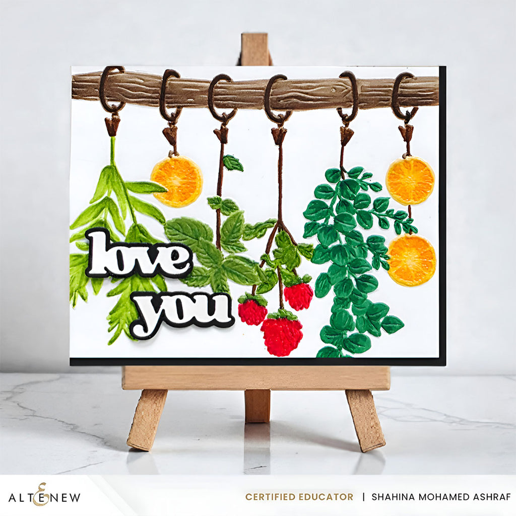 Altenew Love Preserved 3D Embossing Folder alt11218 love you