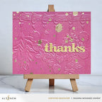 Altenew Love Preserved 3D Embossing Folder alt11218 pink thanks