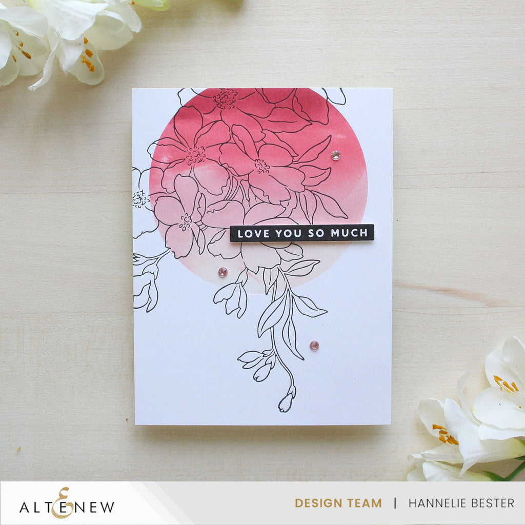 Altenew Lovely Flowers Press Plates alt10585 love you
