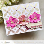 Altenew Luminous Diamond Rings Stencil alt10768 thinking of you