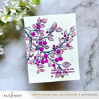 Altenew Lush Berry Branch Simple Coloring Stencils alt10921 purple
