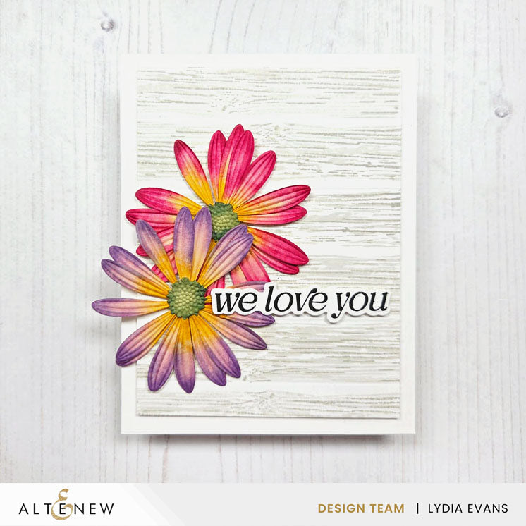 PREORDER Altenew Lush Botanicals African Daisy 3D Embossing Folder