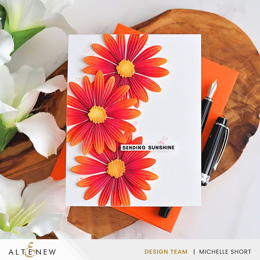 Flowerさまオーダーページです PREORDER Altenew Lush Botanicals African Daisy 3D Embossing Folder