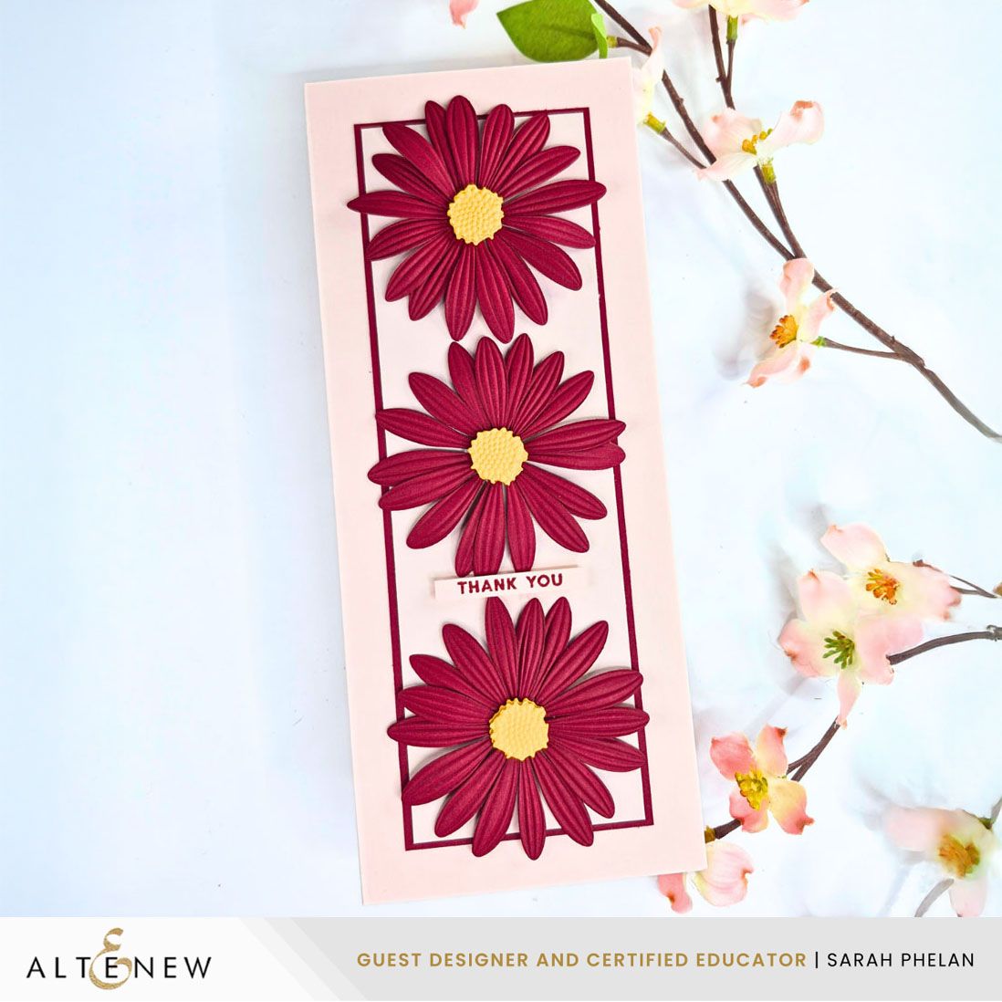 PREORDER Altenew Lush Botanicals African Daisy 3D Embossing Folder