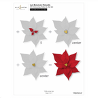 Altenew Lush Botanicals Poinsettia 3D Embossing Folder and Die Set alt11528 layering guide 2