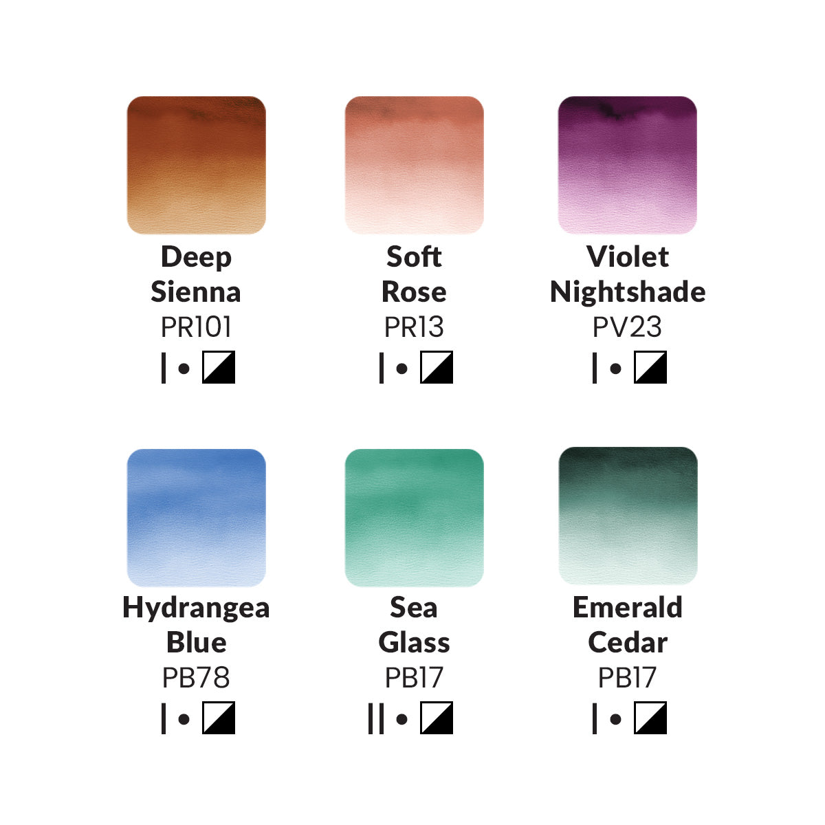 Altenew Lush Terra Watercolor Compact alt11082 colors