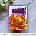Altenew Magical Peony Press Plate alt10877 orange
