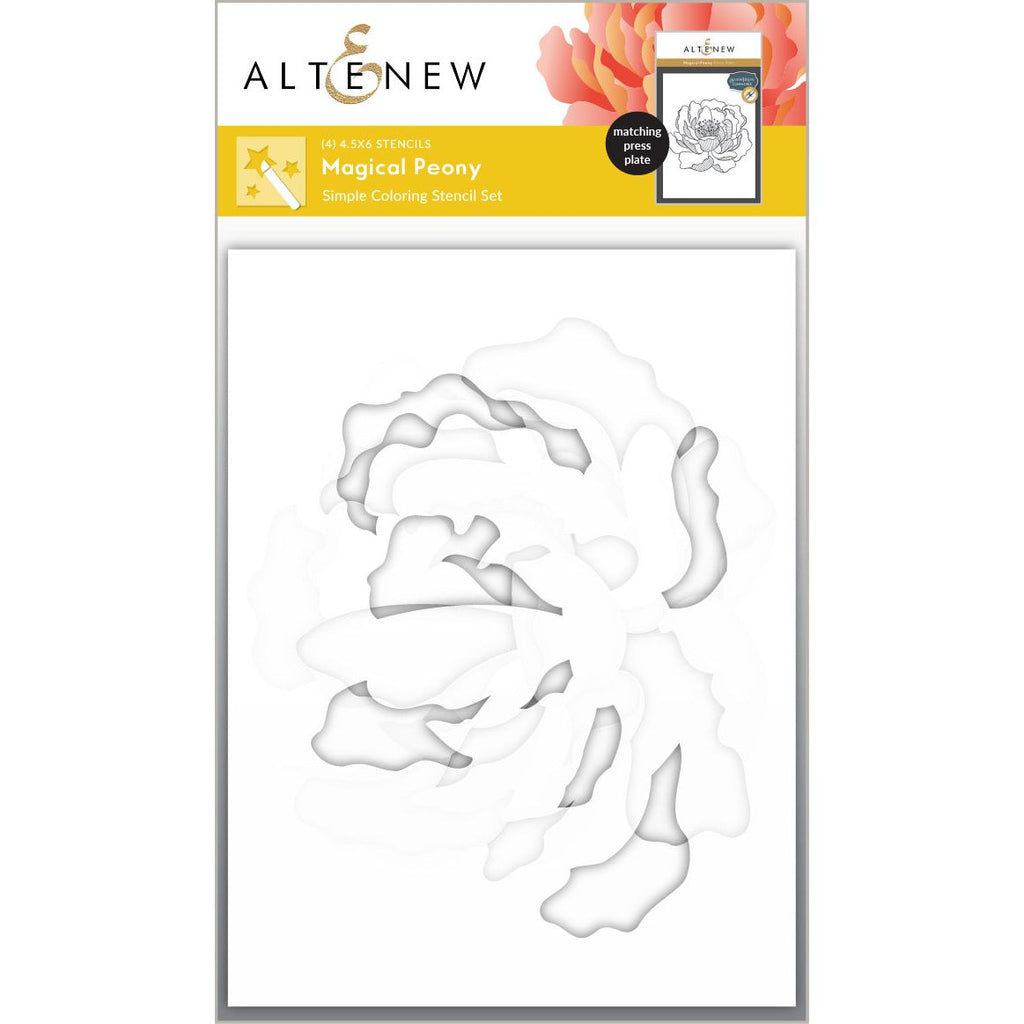 Altenew Magical Peony Press Plate and Stencil Set product image 2