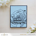 Altenew Magical Peony Press Plate and Stencil Set sympathy