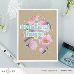 Altenew Magnolia Dreams Simple Coloring Stencils alt10796 sending hope