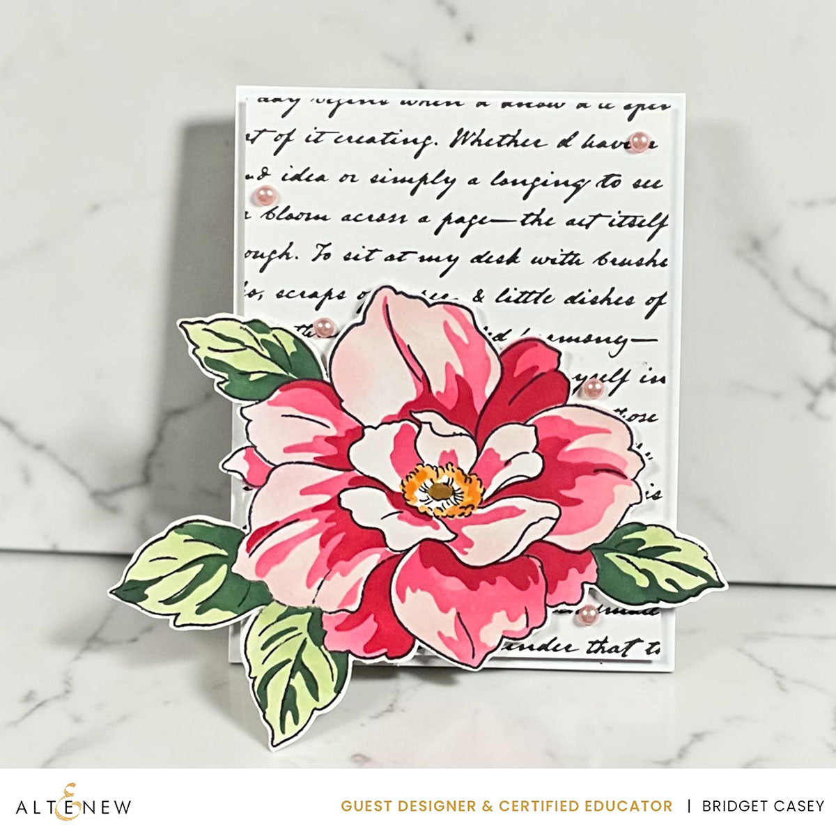 Altenew Making Moments Press Plate alt11413 bold flower