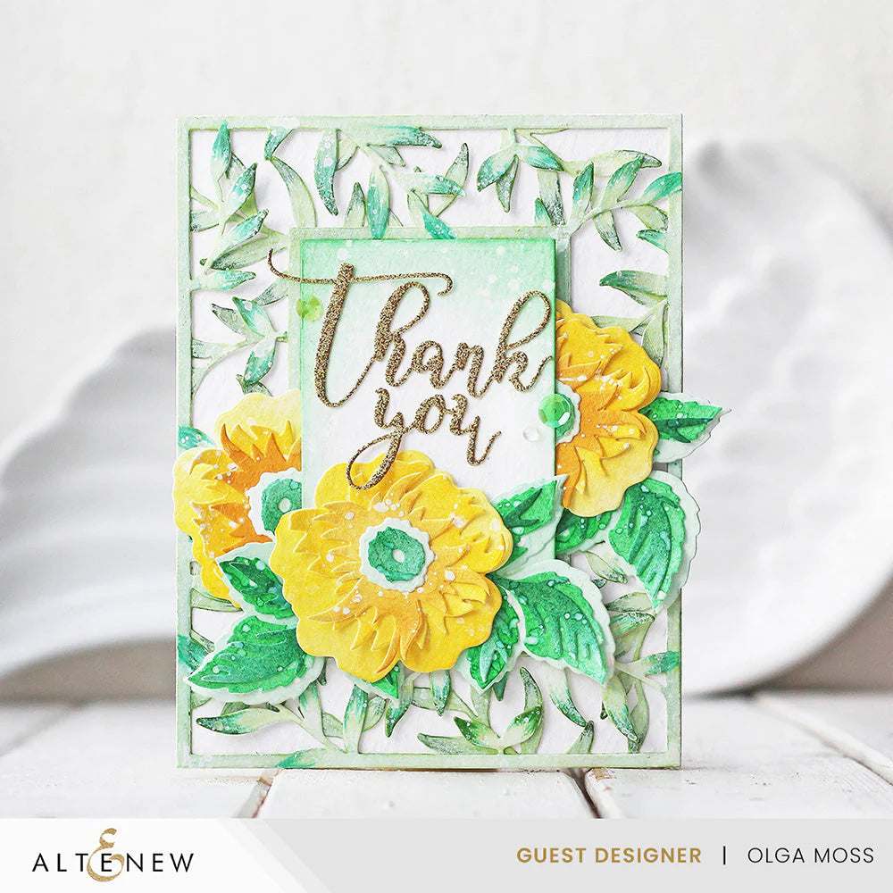 Altenew Maple Yellow Fresh Dye Ink Pad alt8308 thank you