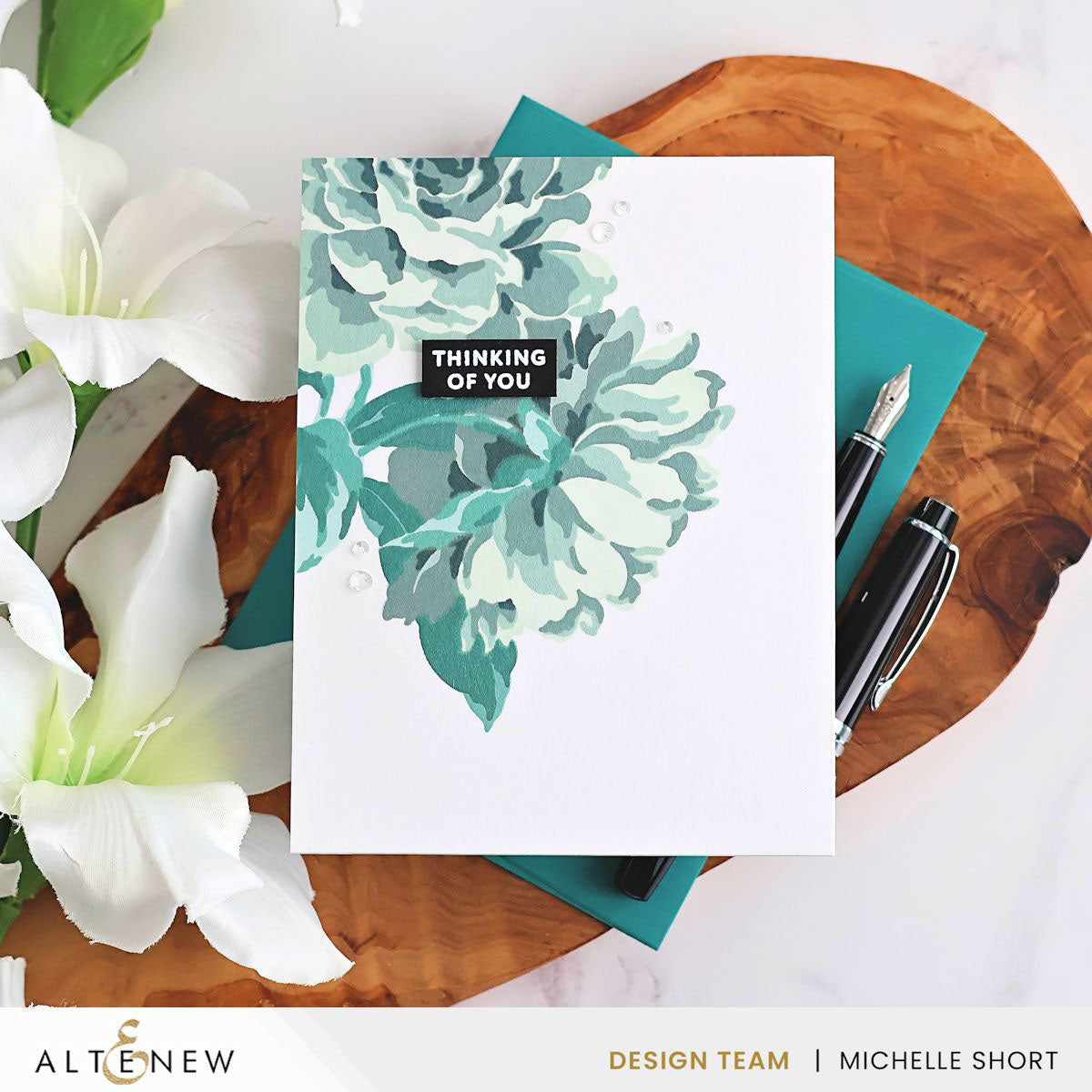 Altenew Marble Dust Fresh Dye Ink Pad alt11104 flowers