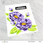 Altenew Marbled Bloom Masked Stencil alt6035* purple