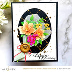 Altenew Mayan Gold Shimmer Relief Paste alt8642 happy birthday