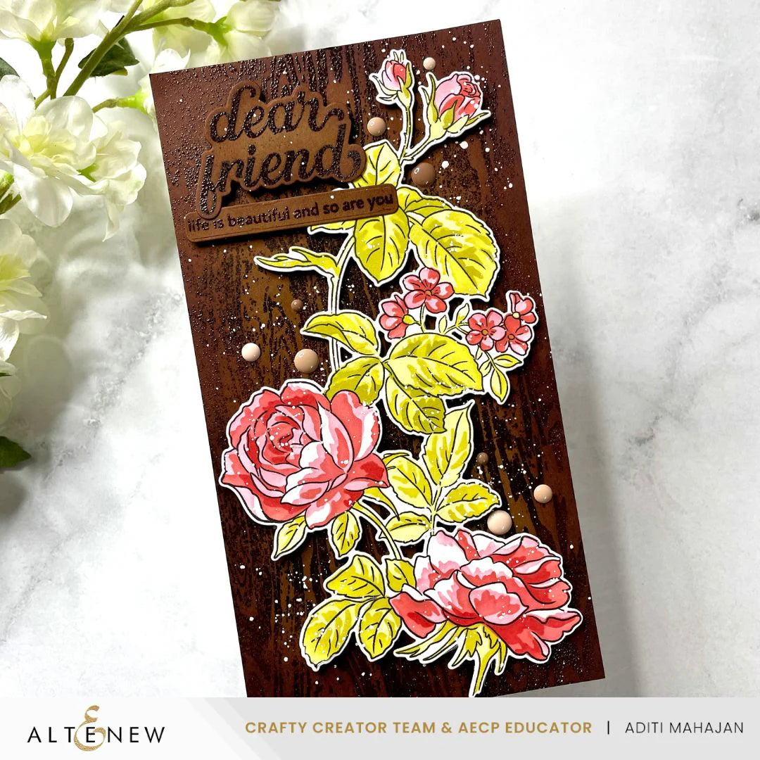 Altenew Mediterranean Glow Fresh Fresh Dye Ink Mini Cube Pad Set alt10348 roses