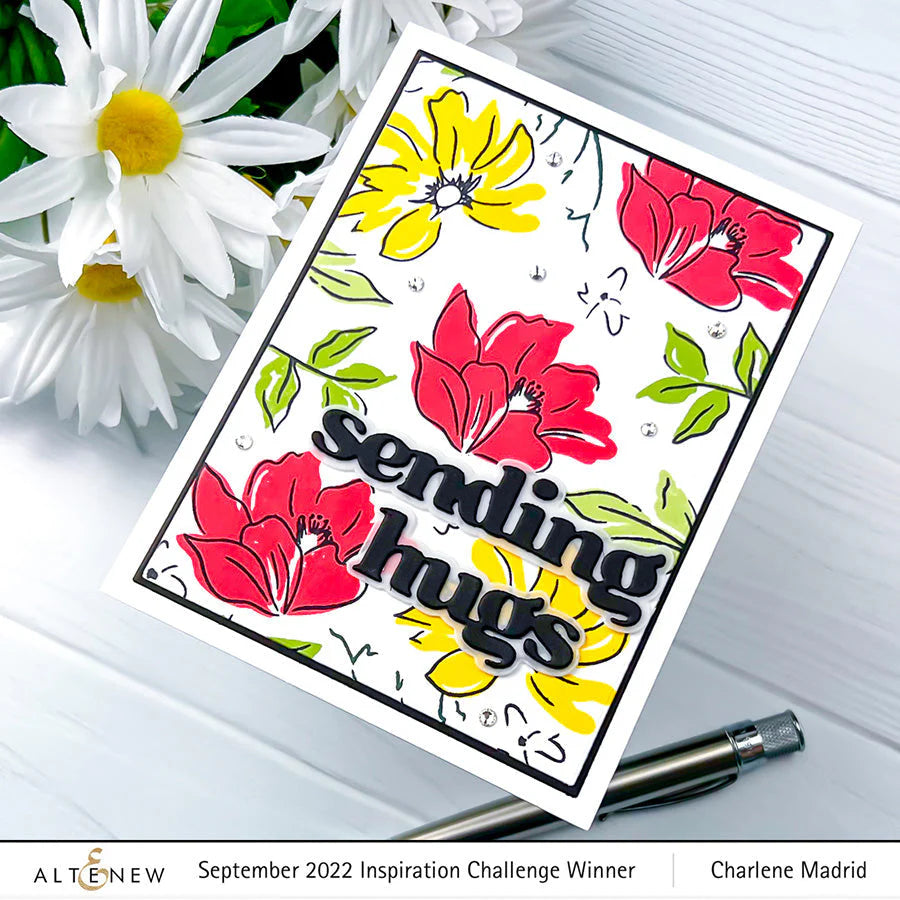 Altenew Mid Yellow Fresh Dye Ink Pad alt7808 flowers