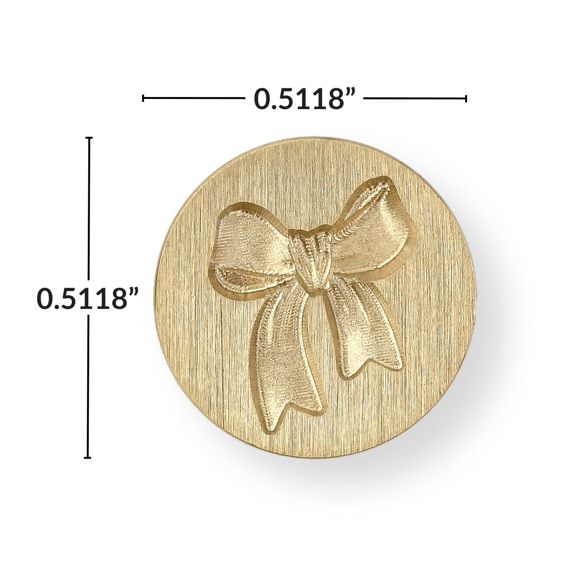 Altenew Mini Bow Wax Seal Stamp alt10703 dimensions