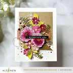 Altenew Mini Delight A Floral Congrats Stamp and Die Set alt10426bn flowers