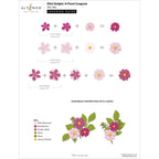 Altenew Mini Delight A Floral Congrats Stamp and Die Set alt10426bn layering guide