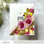 Altenew Mini Delight A Floral Congrats Stamp and Die Set alt10426bn pink