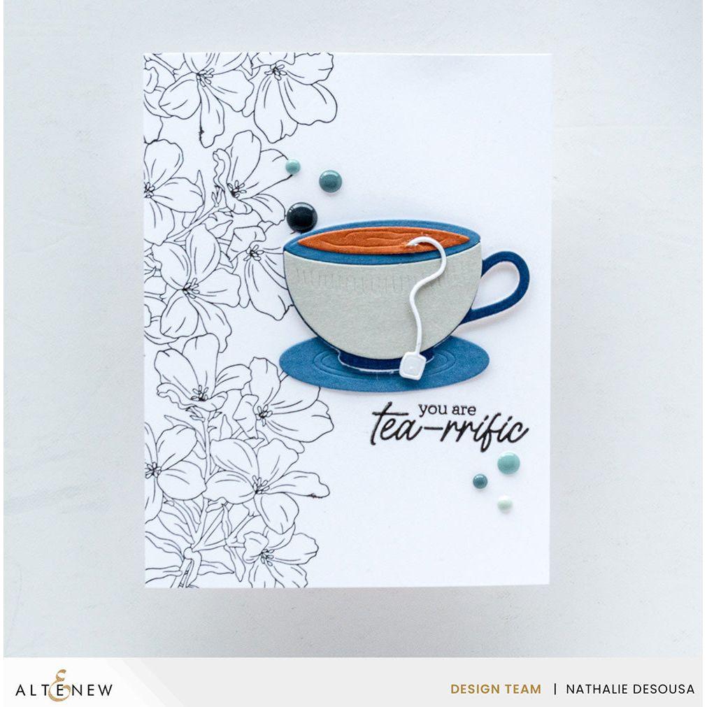 Altenew Mini Delight Afternoon Delights Stamp and Die Set alt10385bn blue