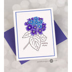 Altenew Mini Delight Blooming Lantana Stamp and Die Set alt11023bn blue