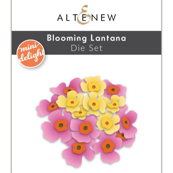 Altenew Mini Delight Blooming Lantana Stamp and Die Set alt11023bn image 2