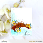 Altenew Mini Delight: Bridge to My Heart Stamp and Die Set alt10747bn flowers