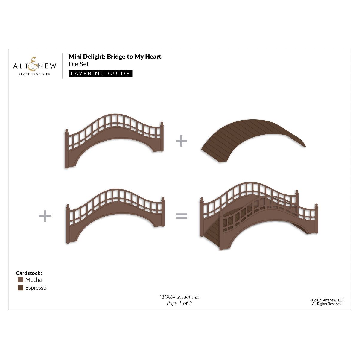 Altenew Mini Delight: Bridge to My Heart Stamp and Die Set alt10747bn layering guide 2