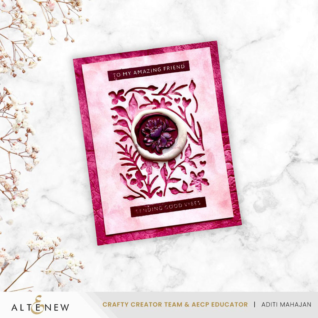 Altenew Mini Delight Expressions of the Heart Stamp and Die Set alt11207bn friend