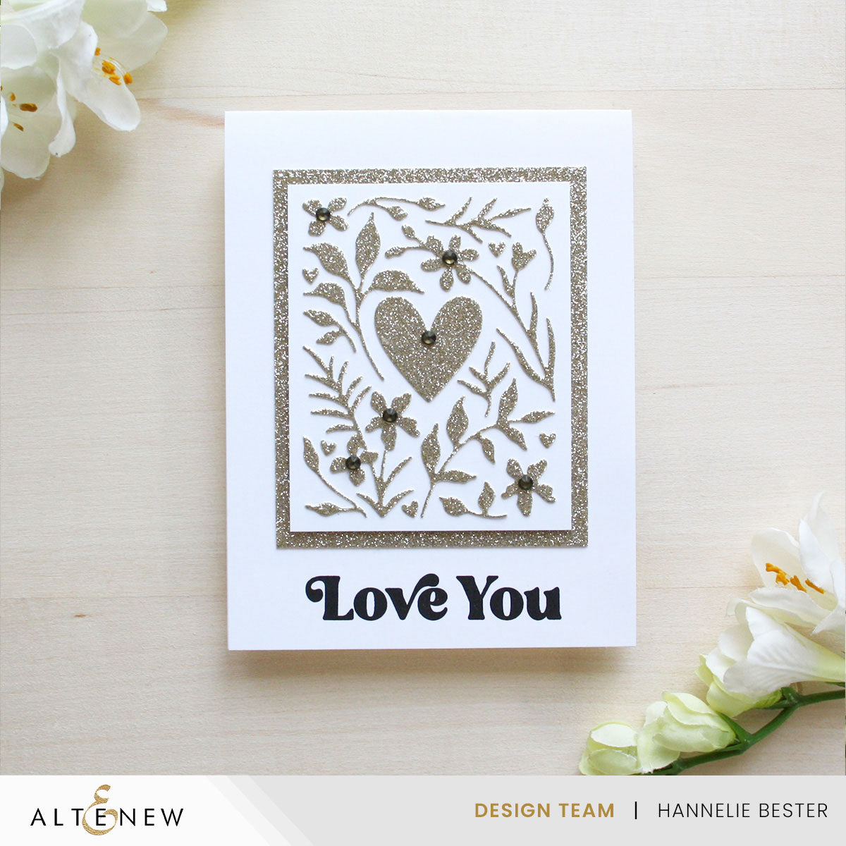 Altenew Mini Delight Expressions of the Heart Stamp and Die Set alt11207bn love you
