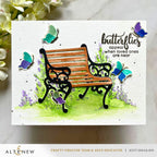 Altenew Mini Delight Garden Bench Clear Stamp and Die Set alt10656bn loved ones