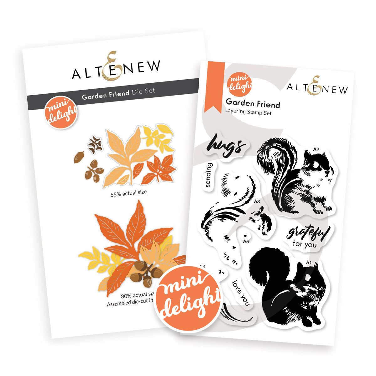 Altenew Mini Delight Garden Friend Stamp and Die Set alt10971bn