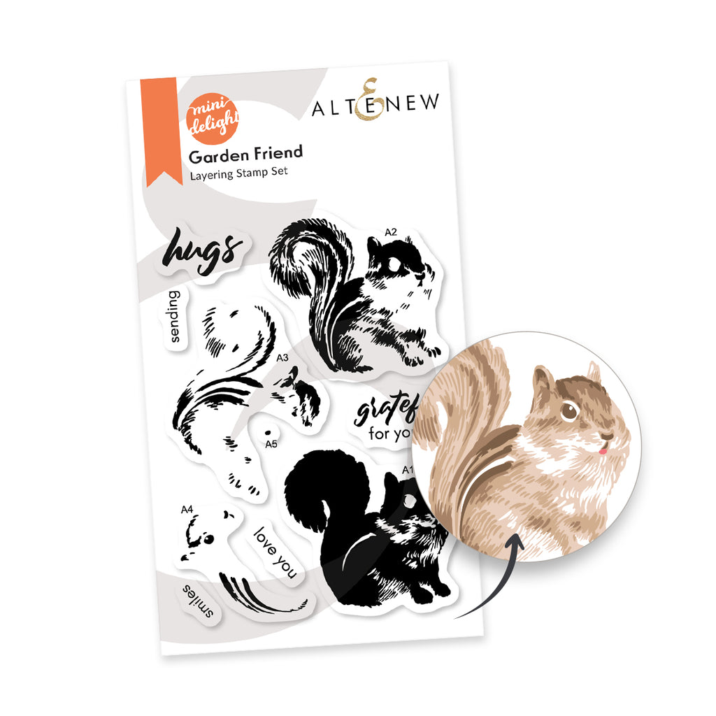 Altenew Mini Delight Garden Friend Stamp and Die Set alt10971bn image 1