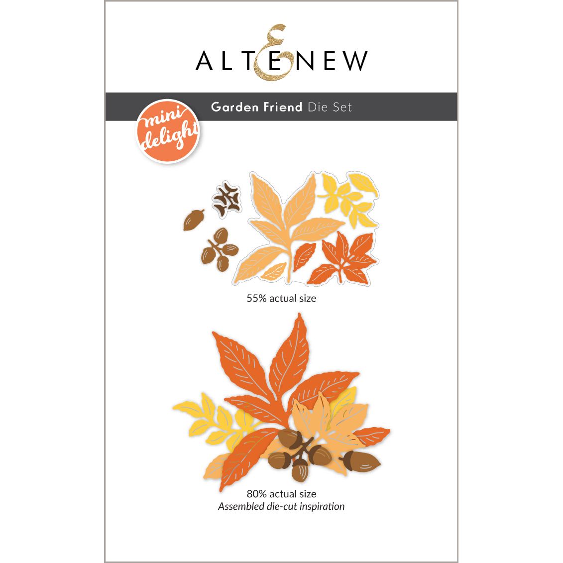 Altenew Mini Delight Garden Friend Stamp and Die Set alt10971bn image 2
