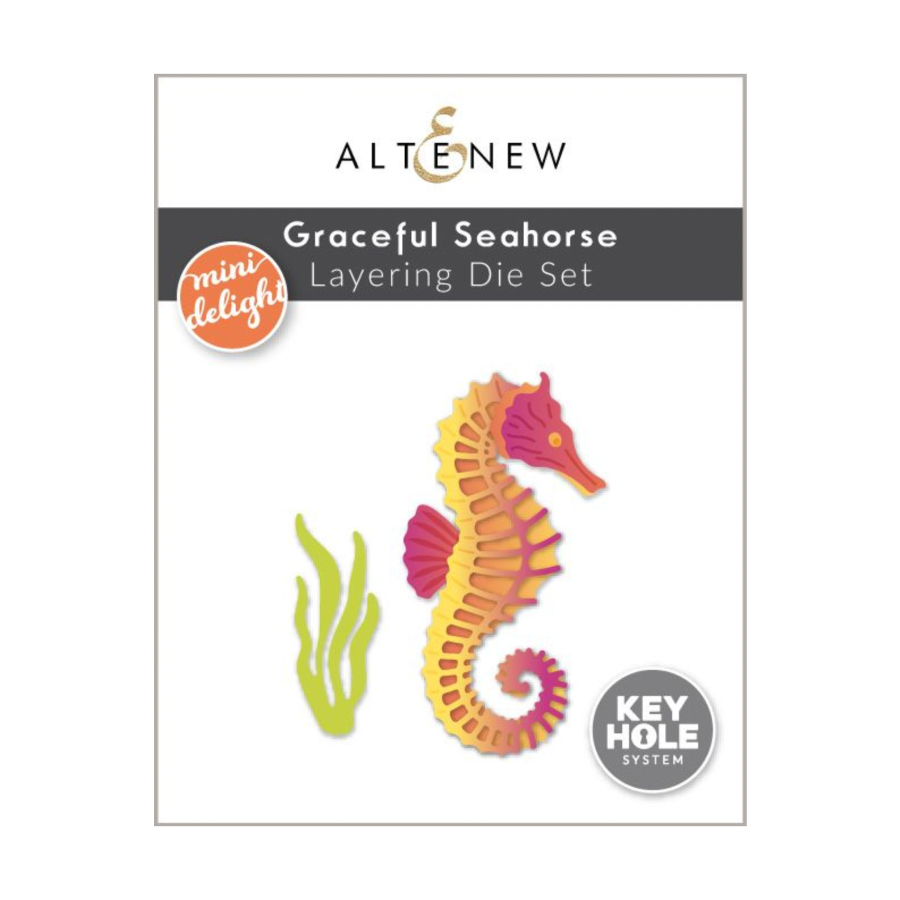 Altenew Mini Delight Graceful Seahorse Stamp and Die Set alt11348bn image 2
