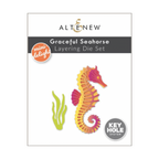Altenew Mini Delight Graceful Seahorse Stamp and Die Set alt11348bn image 2