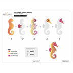 Altenew Mini Delight Graceful Seahorse Stamp and Die Set alt11348bn layering guide