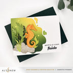 Altenew Mini Delight Graceful Seahorse Stamp and Die Set alt11348bn orange