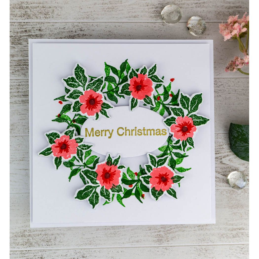 Altenew Mini Delight Nestled Whimsy Stamp and Die Set alt11133bn merry christmas