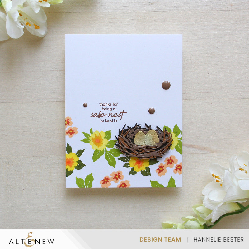 Altenew Mini Delight Nestled Whimsy Stamp and Die Set alt11133bn nest