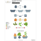 Altenew Mini Delight Potted Shelves Stamp and Die Set alt10824bn layering guide