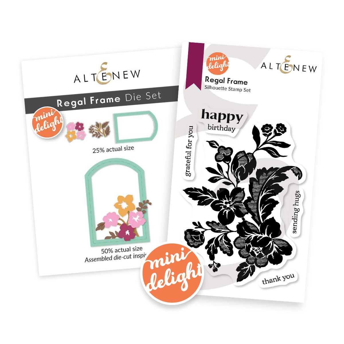 Altenew Mini Delight Regal Frame Stamp and Die Set alt10861bn