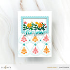 Altenew Mini Delight Simply For You Stamp and Layering Die Set alt11647bn blue frame for you card