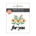 Altenew Mini Delight Simply For You Stamp and Layering Die Set alt11647bn product image 2