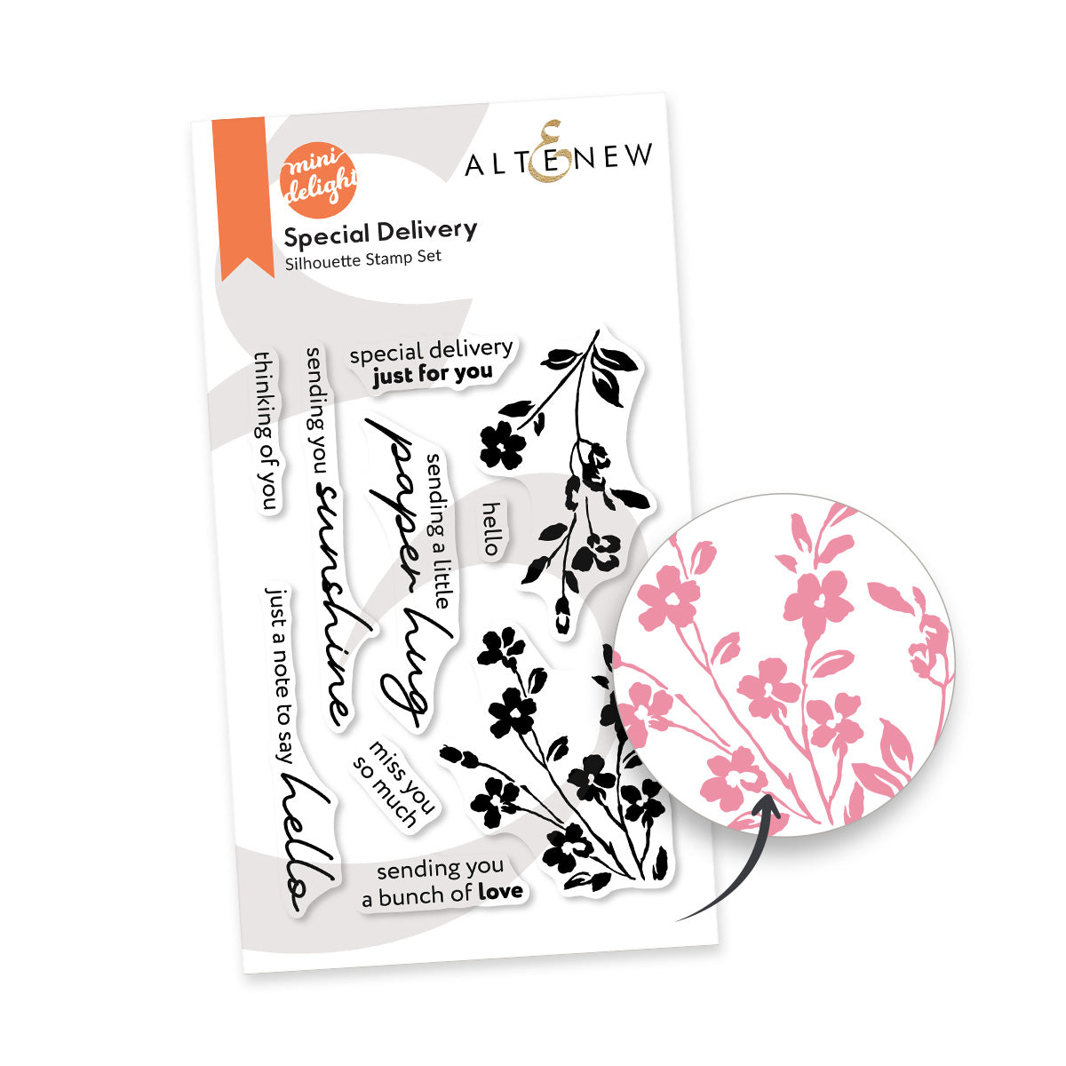 Altenew Mini Delight Special Delivery Stamp and Die Set alt11451bn product image 1