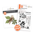 Altenew Mini Delight Woodland Wisdom Clear Stamp and Layering Die Set alt11561bn