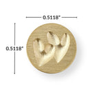 Altenew Mini Double Hearts Wax Seal Stamp alt10704 dimensions